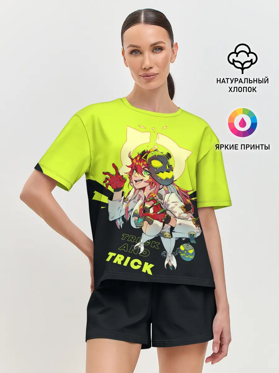 Женская пижама с шортами / Джек-О