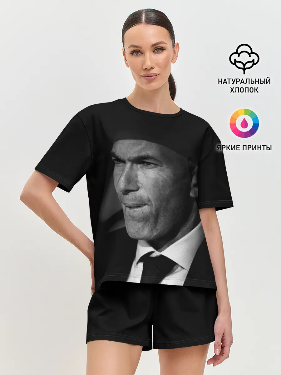 Женская пижама с шортами / Зинедин Зидан / Zinedin Zidan