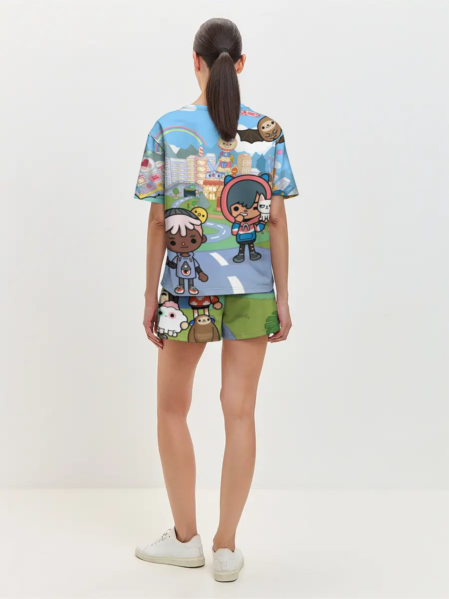 Женская пижама с шортами / Toca Boca | Город