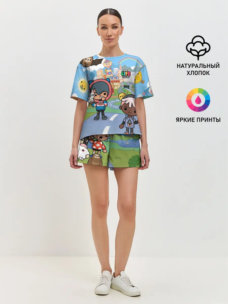 Женская пижама с шортами / Toca Boca | Город