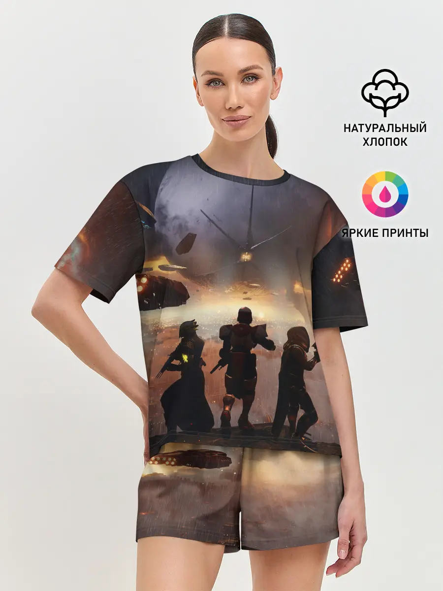 Женская пижама с шортами / DESTINY 2 ВОЙНА, СТРАЖИ
