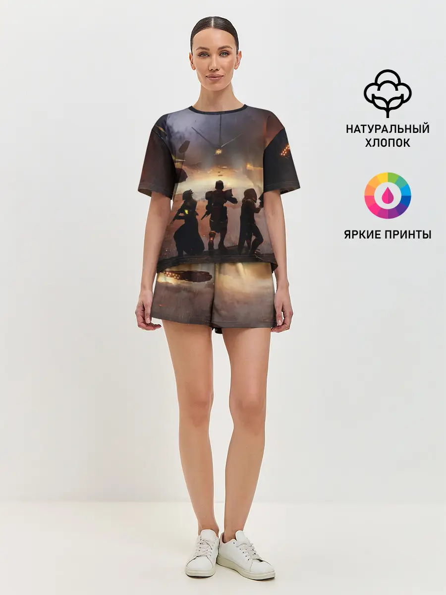 Женская пижама с шортами / DESTINY 2 ВОЙНА, СТРАЖИ