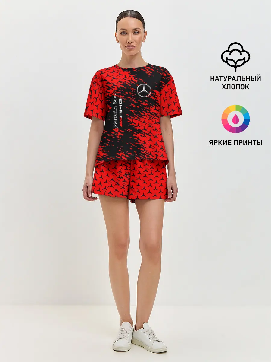 Женская пижама с шортами / Merсedes.