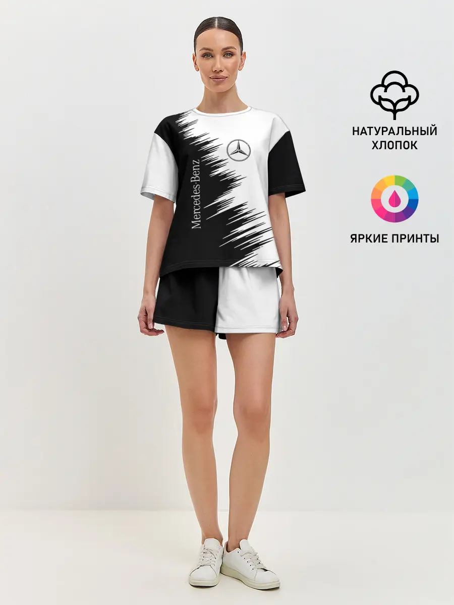 Женская пижама с шортами / mercedes benz