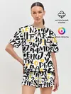 Женская пижама с шортами / Буквенный бум