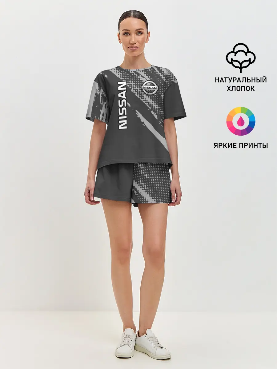 Женская пижама с шортами / Nissan Car / Ниссан