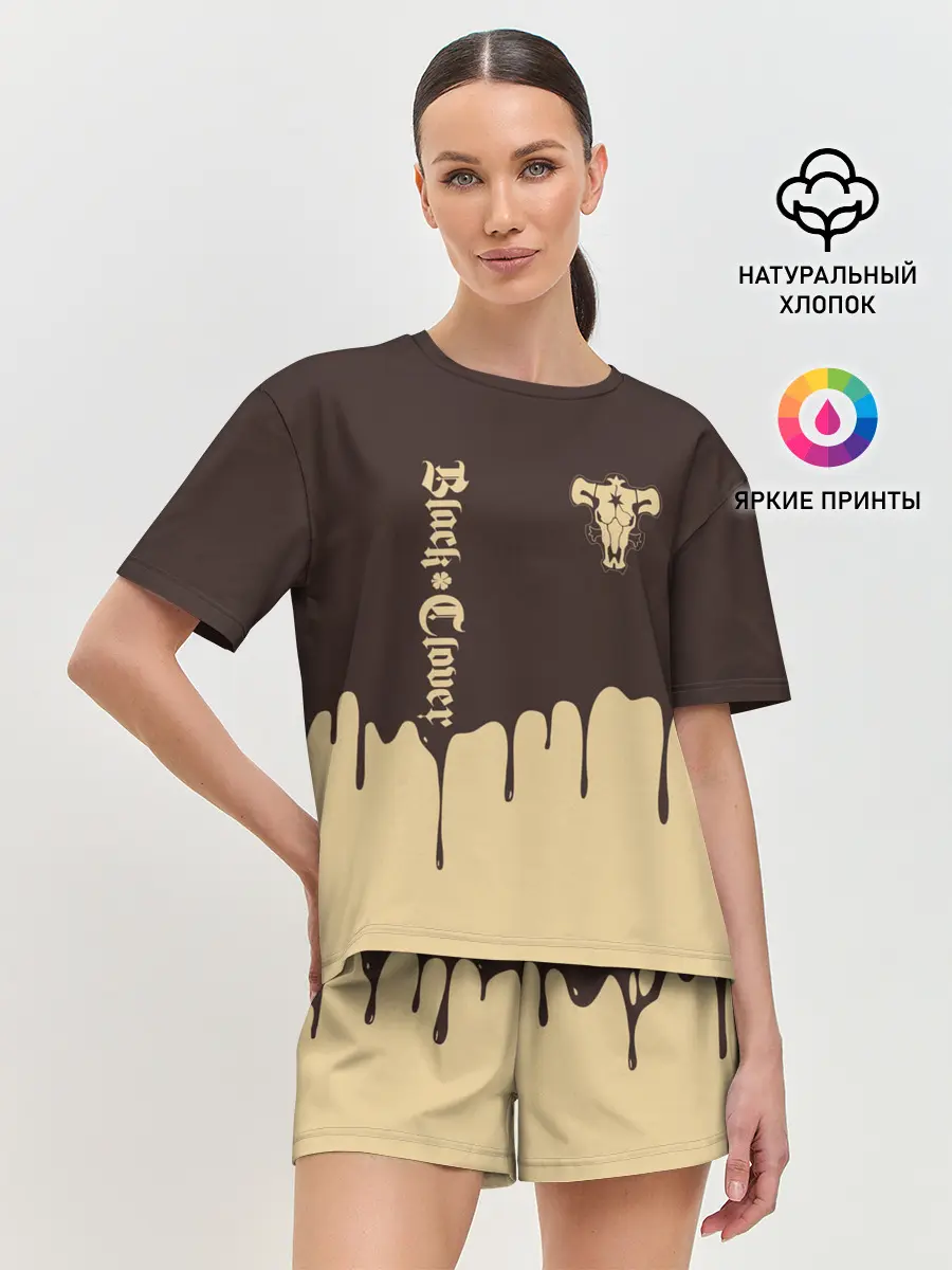 Женская пижама с шортами / Black clover: Bull