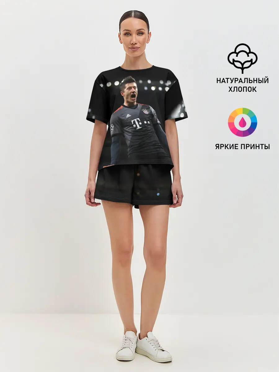 Женская пижама с шортами / Левандовски