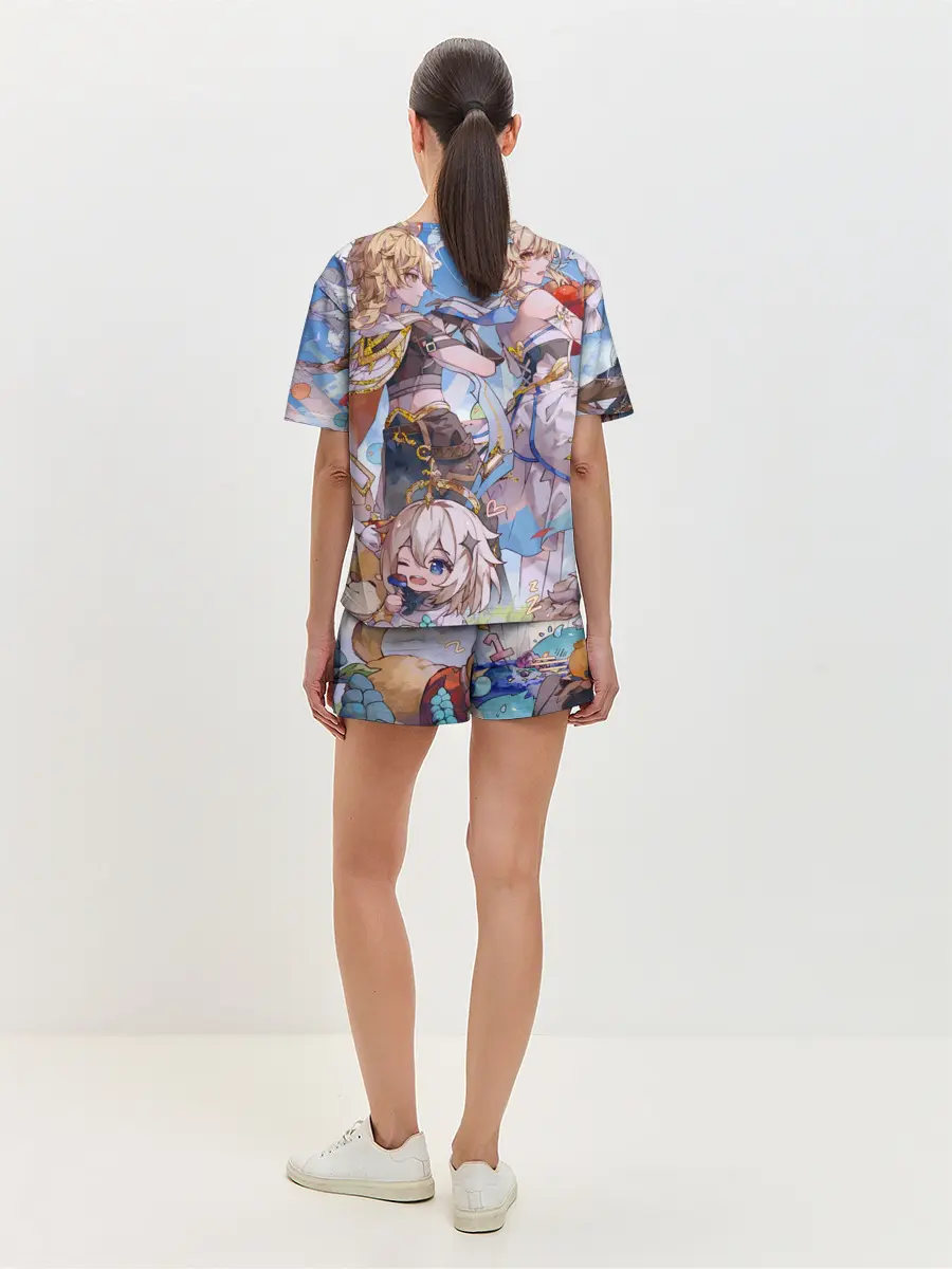 Женская пижама с шортами / Genshin impact день рождение