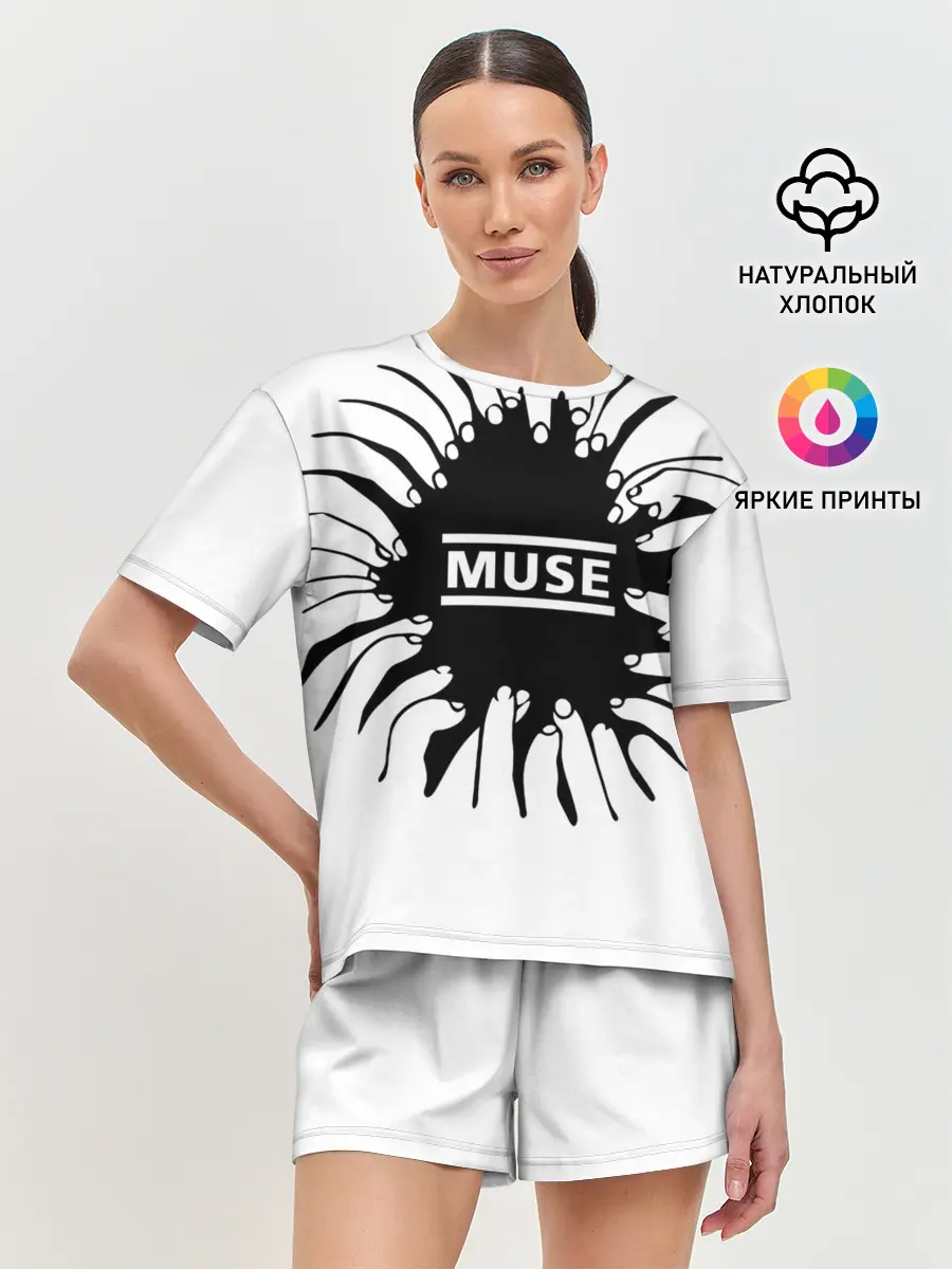 Женская пижама с шортами / MUSE пальцы