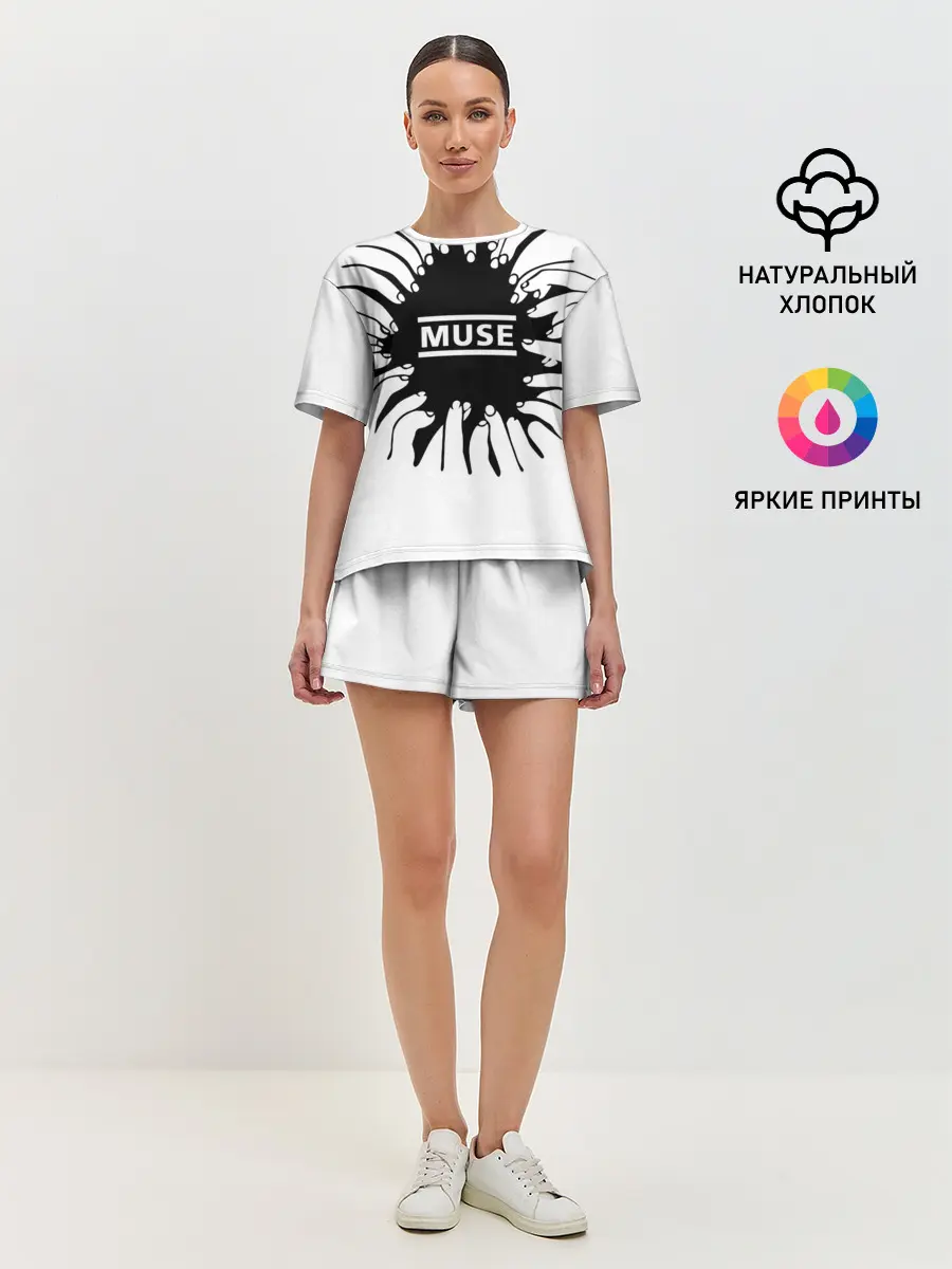 Женская пижама с шортами / MUSE пальцы