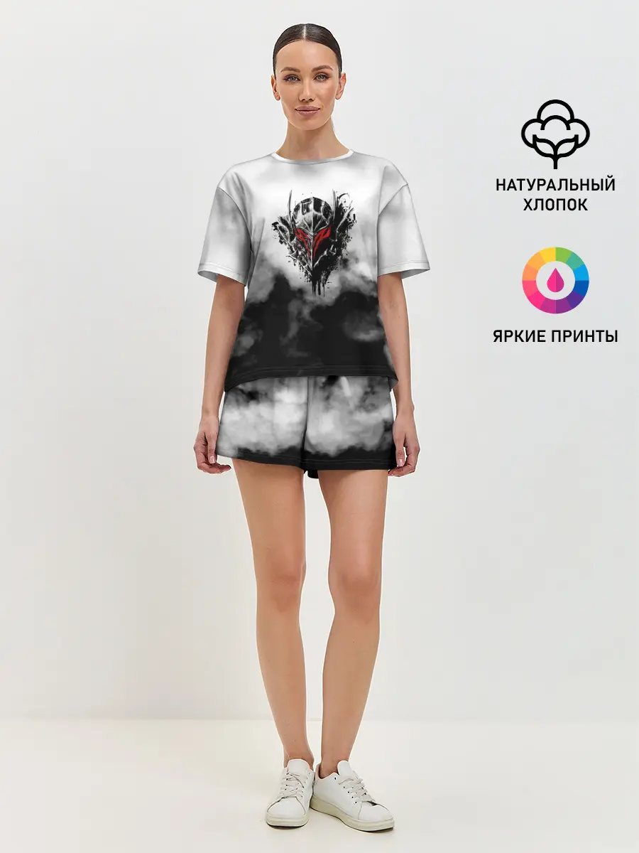 Женская пижама с шортами / Берсерк: Облачно.