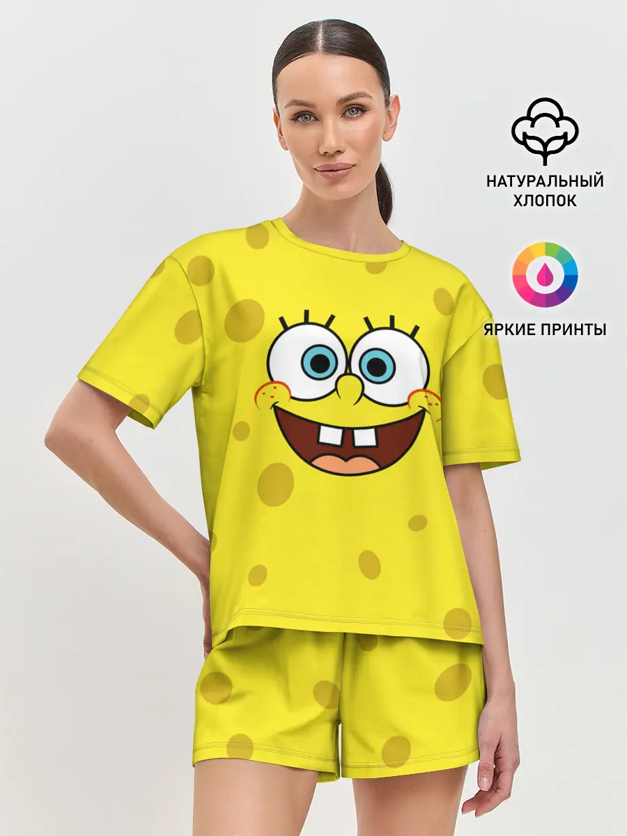 Женская пижама с шортами / Губка Боб / SpongeBob