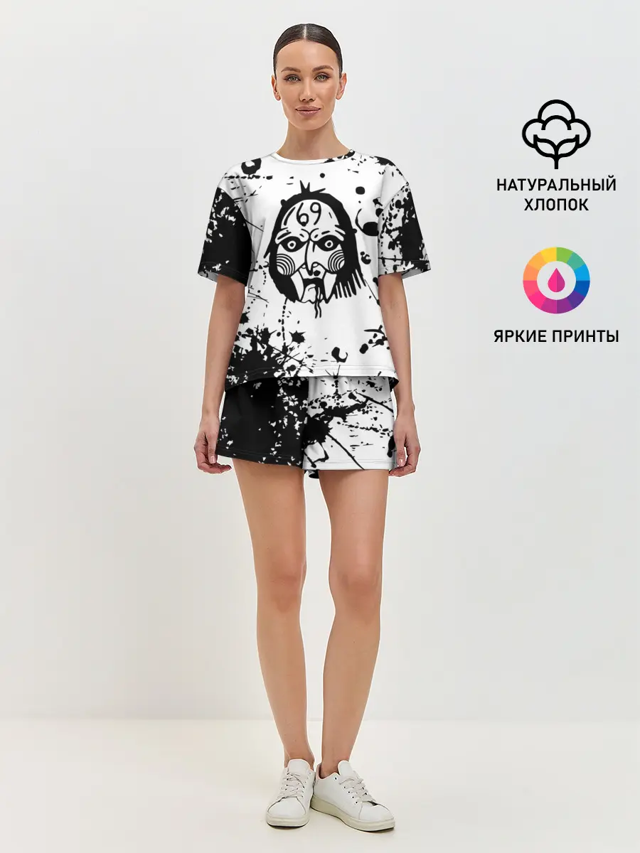 Женская пижама с шортами / 6IX9INE TEKASHI 69