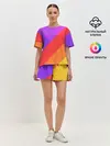 Женская пижама с шортами / РАДУЖНАЯ ГЕОМЕТРИЯ / RAINBOW GEOMETRY