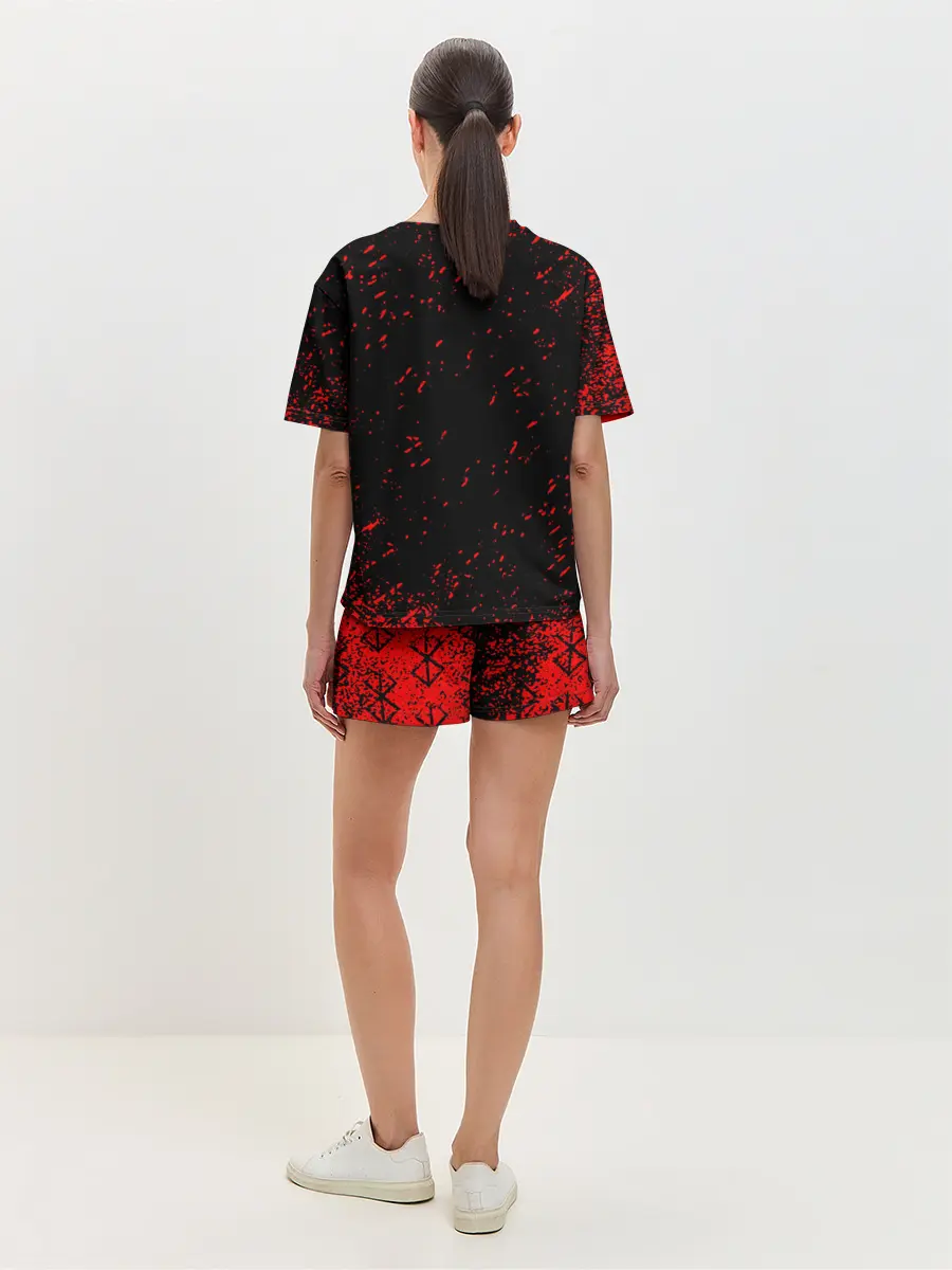 Женская пижама с шортами / BERSERK | logo elements