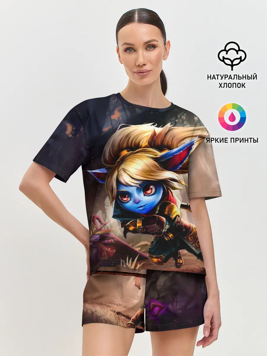 Женская пижама с шортами / Поппи Хранительница молота