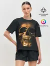 Женская пижама с шортами / Gold Skull