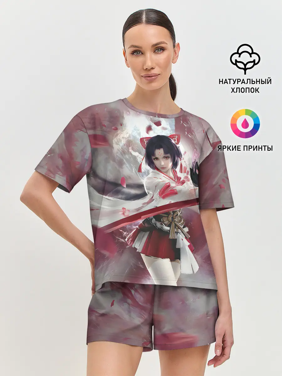 Женская пижама с шортами / Naraka blade