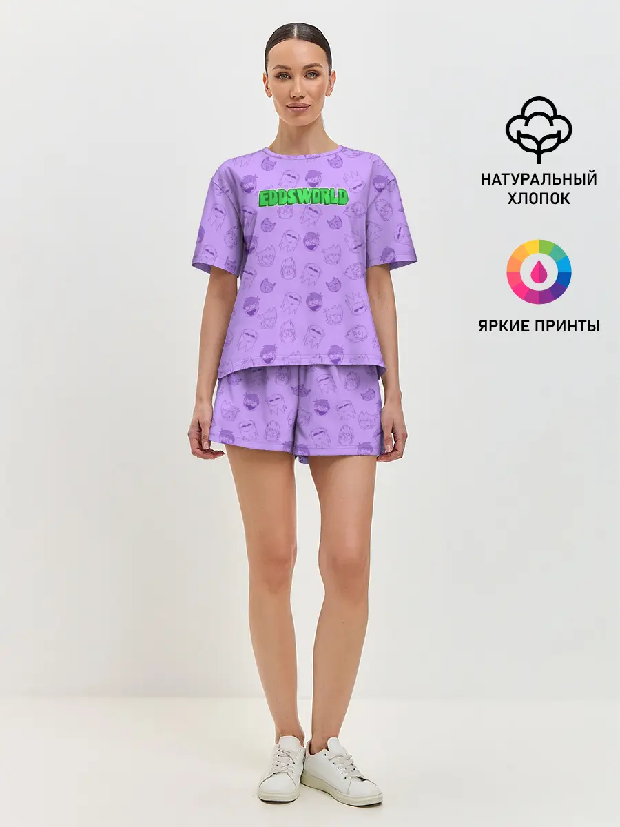 Женская пижама с шортами / Pattern EDDSWORLD