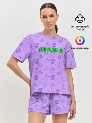 Женская пижама с шортами / Pattern EDDSWORLD