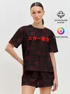 Женская пижама с шортами / SCARLXRD RED PATTERN JAPAN STYLE