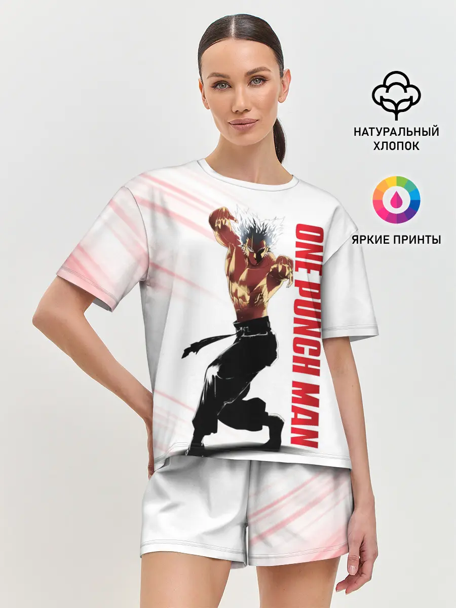 Женская пижама с шортами / Гароу из One Punch-Man
