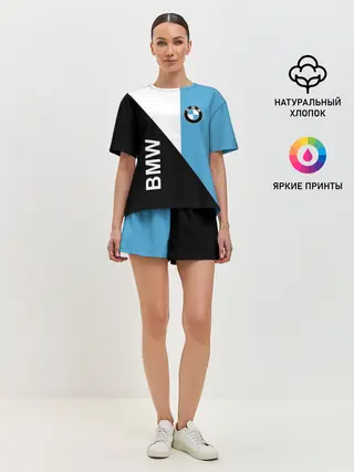 Женская пижама с шортами / BMW, спорт