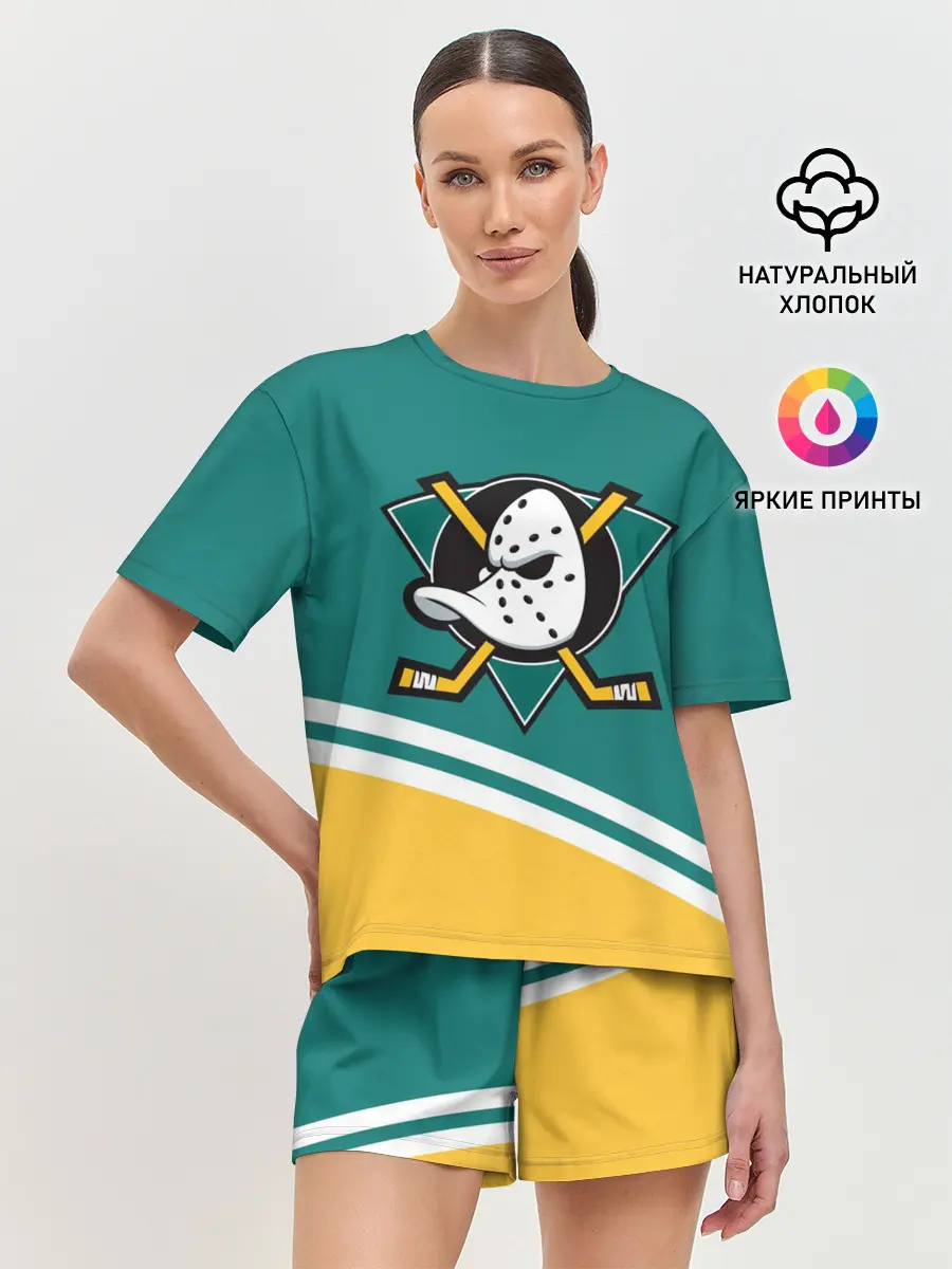 Женская пижама с шортами / Анахайм Дакс, NHL