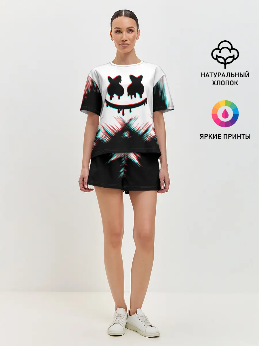 Женская пижама с шортами / MARSHMELLO HALLOWEEN.