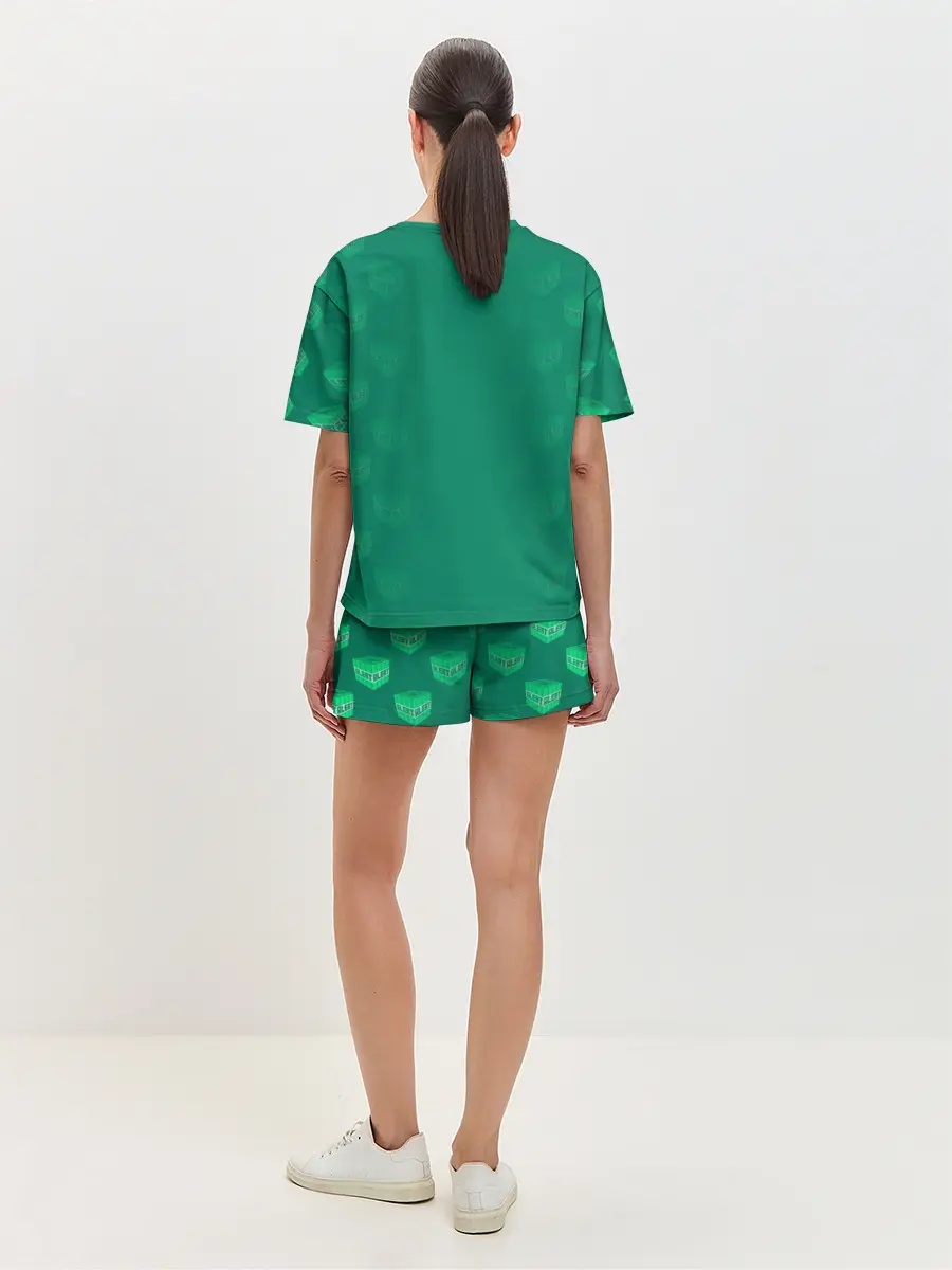 Женская пижама с шортами / Операция над Крипером | Майнкрафт