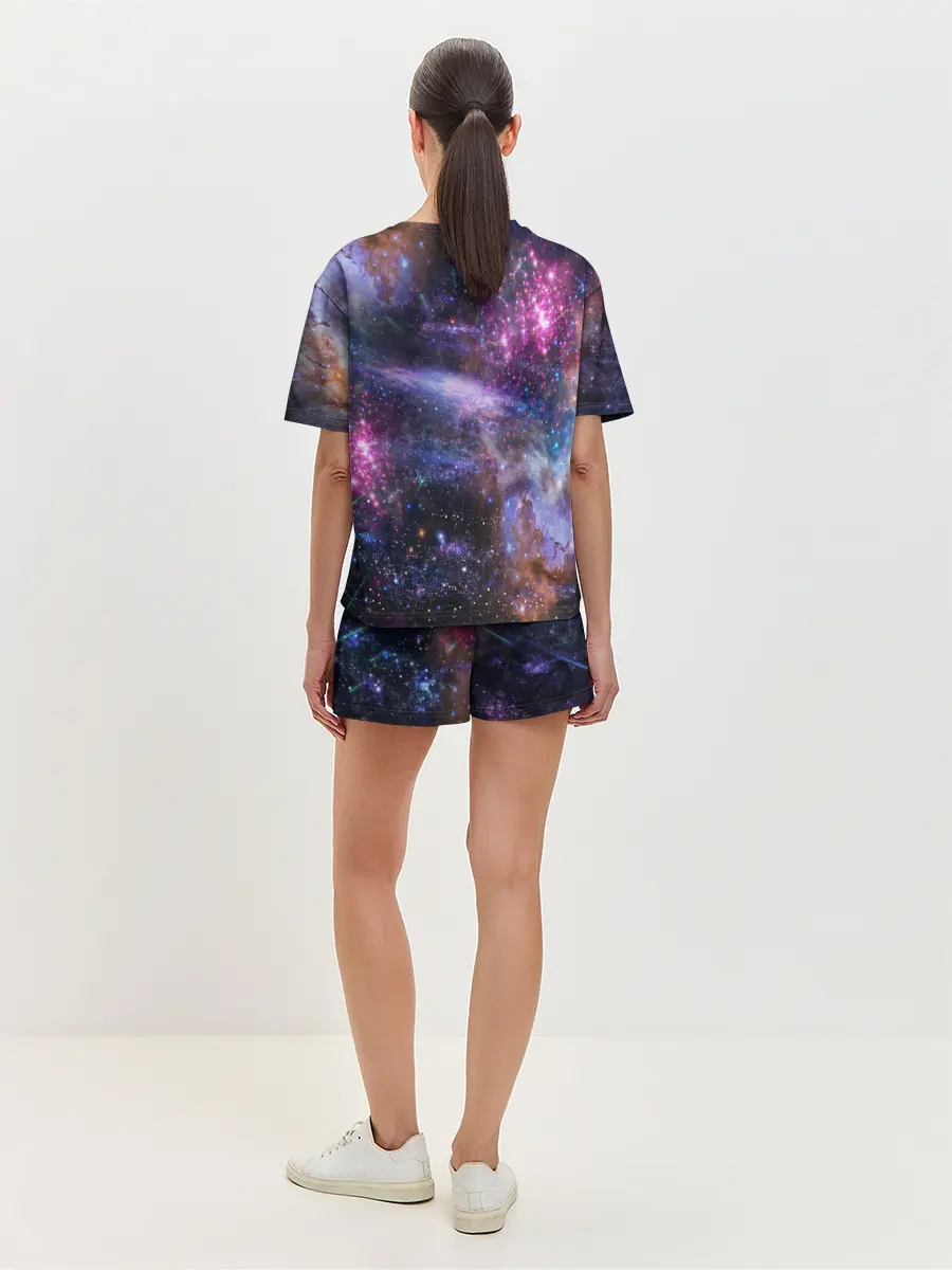 Женская пижама с шортами / Звездный тигр