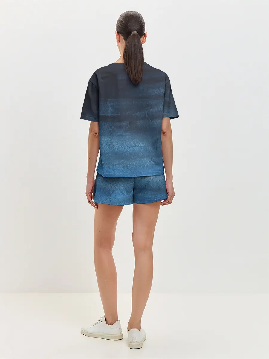 Женская пижама с шортами / Темнота глубины