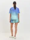 Женская пижама с шортами / Небесная синева