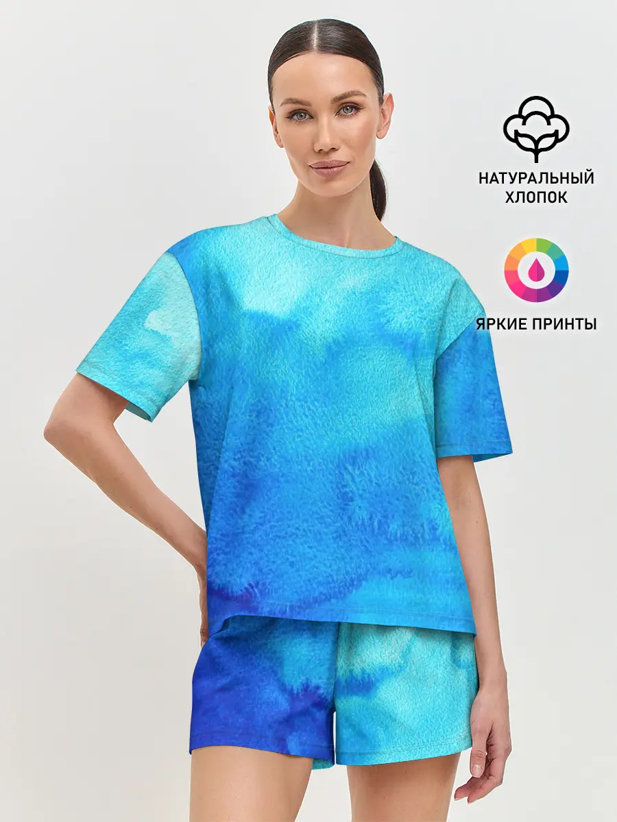 Женская пижама с шортами / Глубина льда