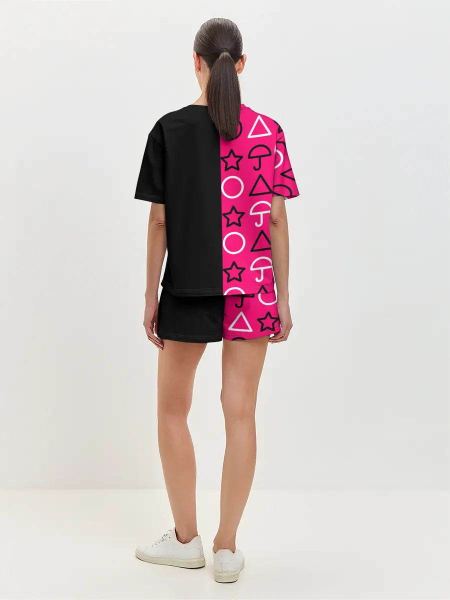 Женская пижама с шортами / ИГРА В КАЛЬМАРА / СИМВОЛИКА