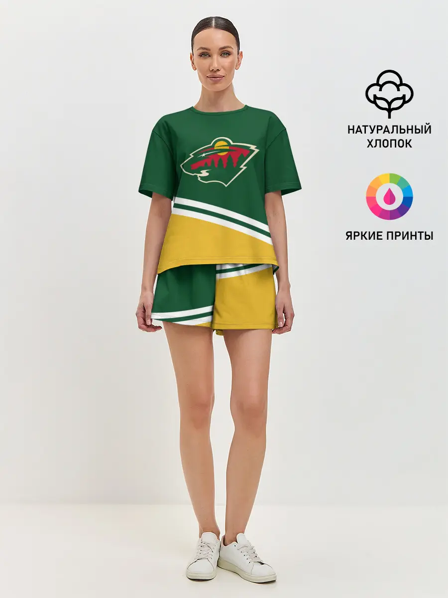 Женская пижама с шортами / Minnesota Wild NHL