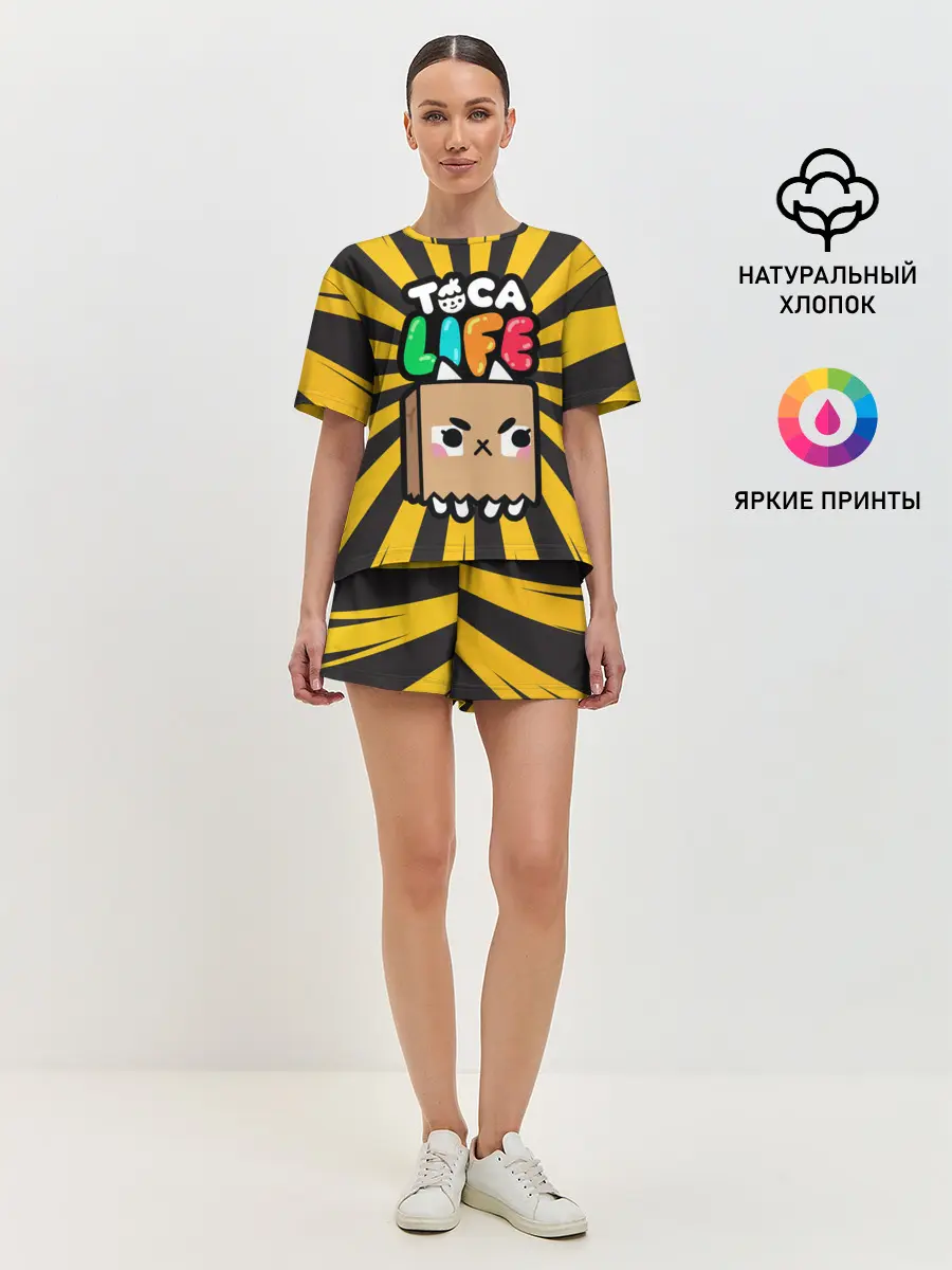 Женская пижама с шортами / Крокет | Toca Boca