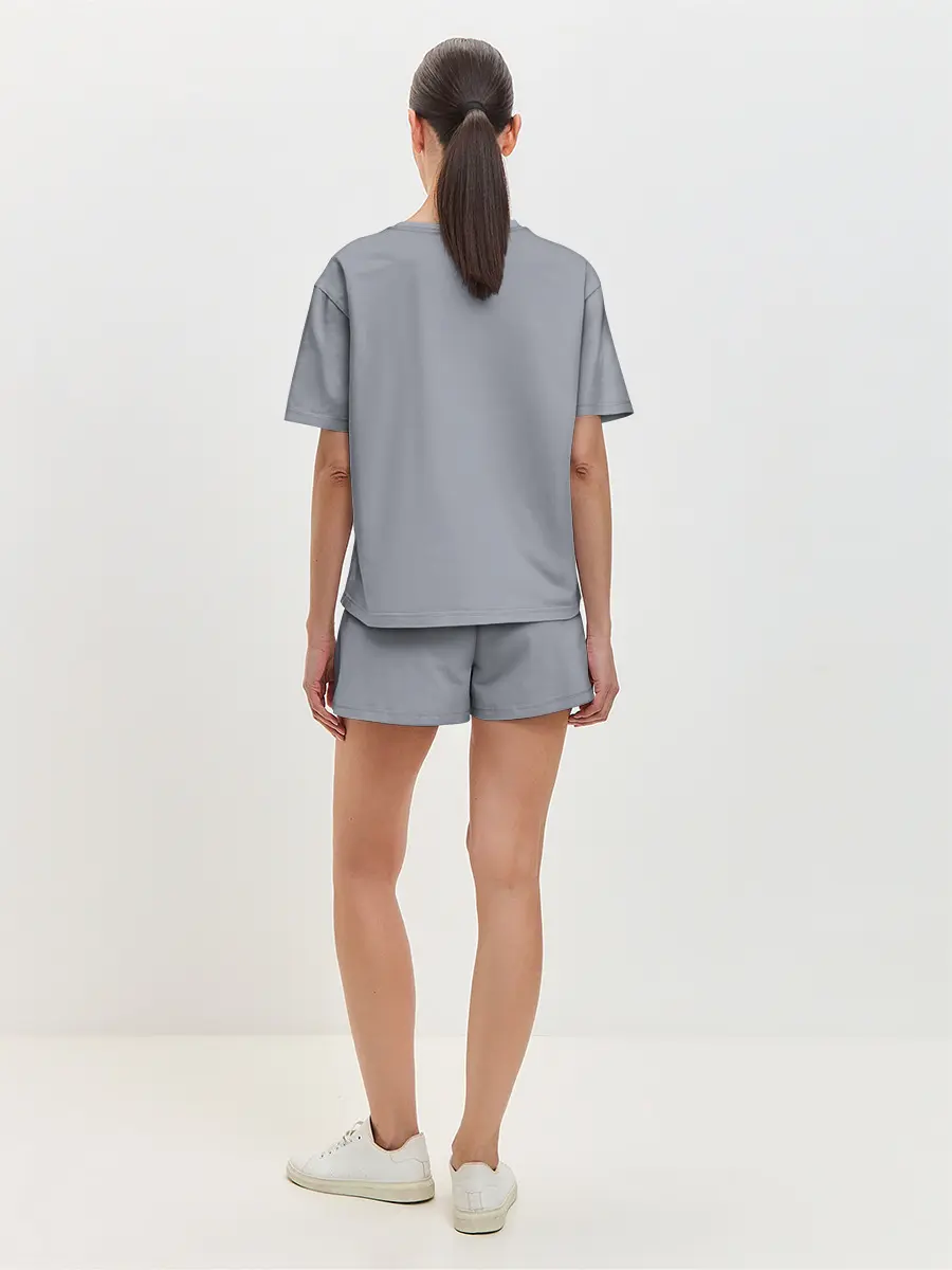 Женская пижама с шортами / Два снеговика