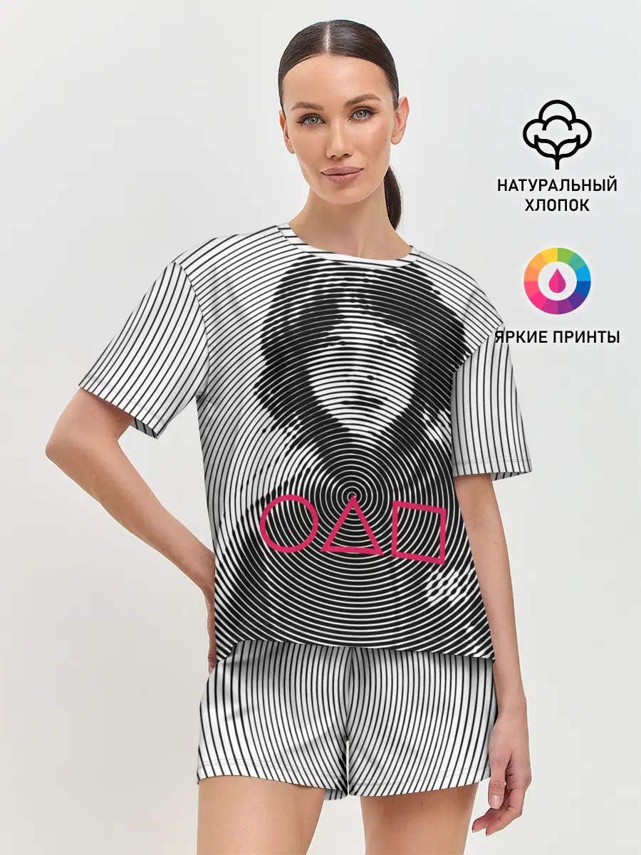 Женская пижама с шортами / Игра в кальмара: игрок 067