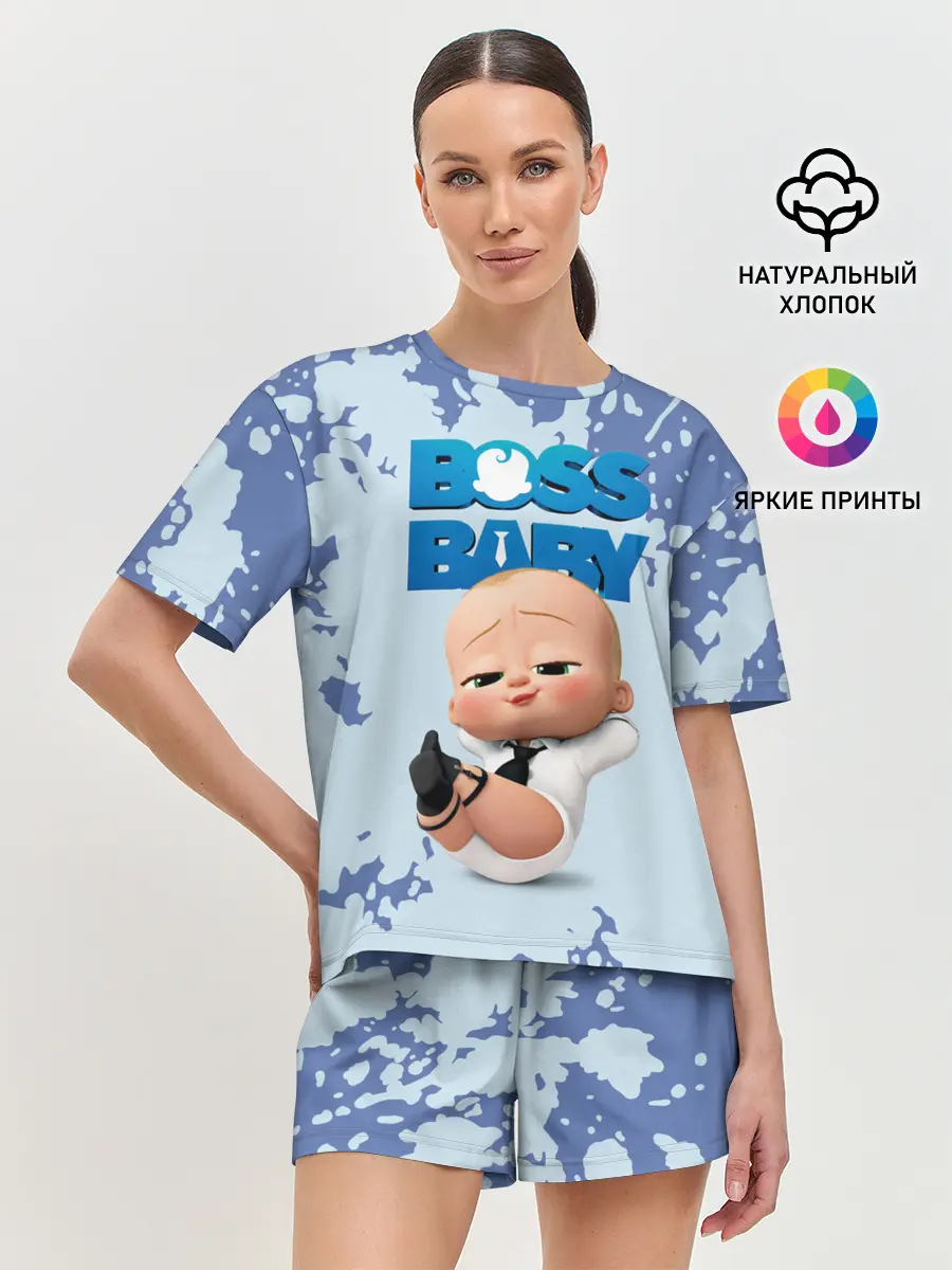 Женская пижама с шортами / Boss Baby / Босс Молокосос