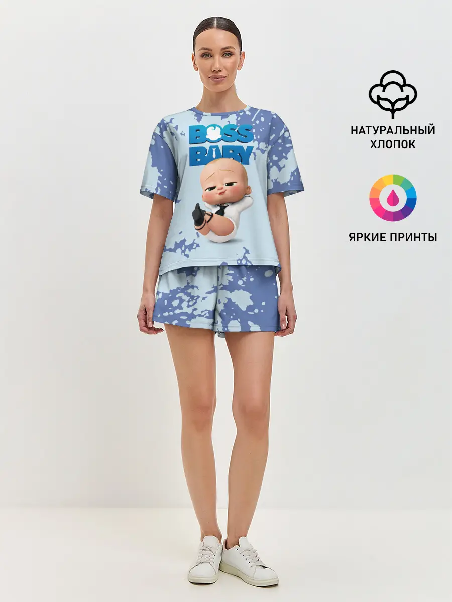 Женская пижама с шортами / Boss Baby / Босс Молокосос
