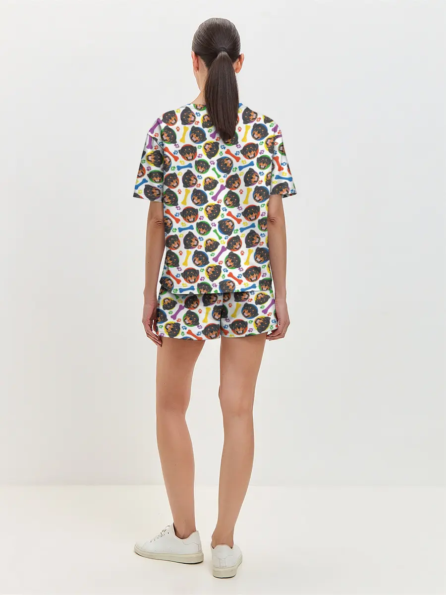 Женская пижама с шортами / Ротвейлер