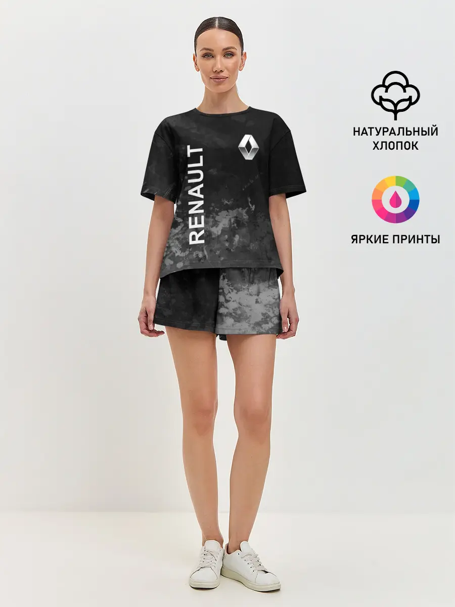 Женская пижама с шортами / Рено, текстура