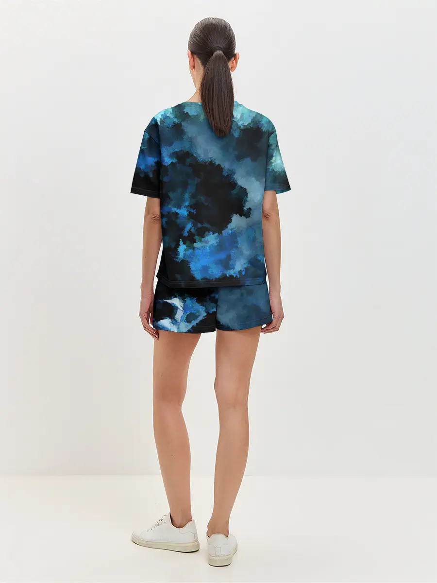 Женская пижама с шортами / Взрыв на глубине