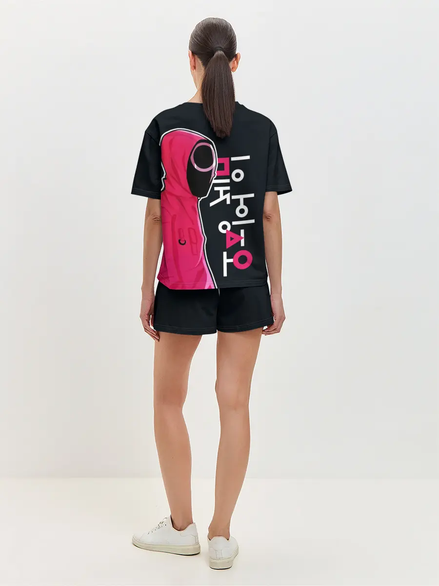 Женская пижама с шортами / Squid game - guard