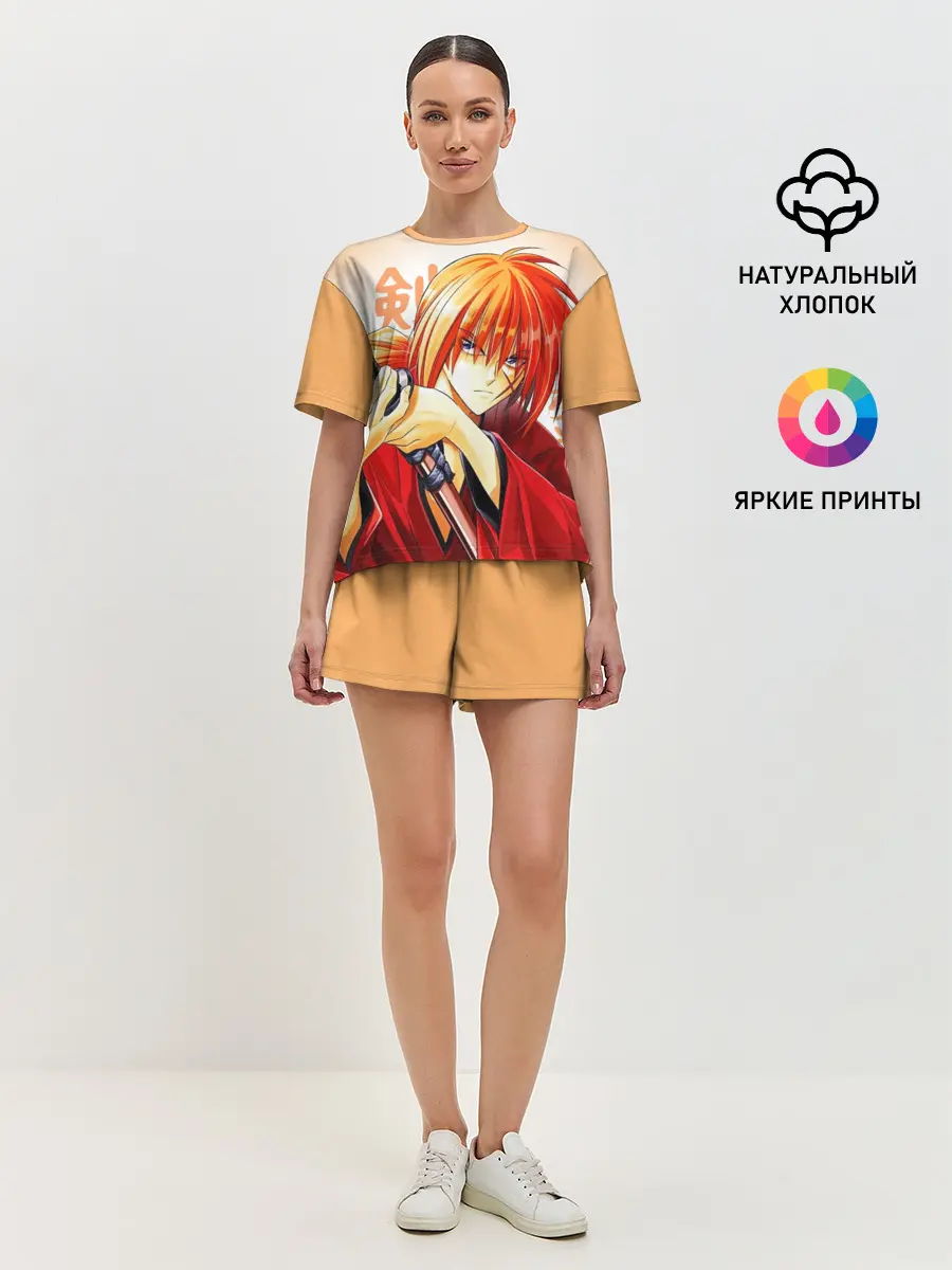 Женская пижама с шортами / Химура - Бродяга Кэнсин