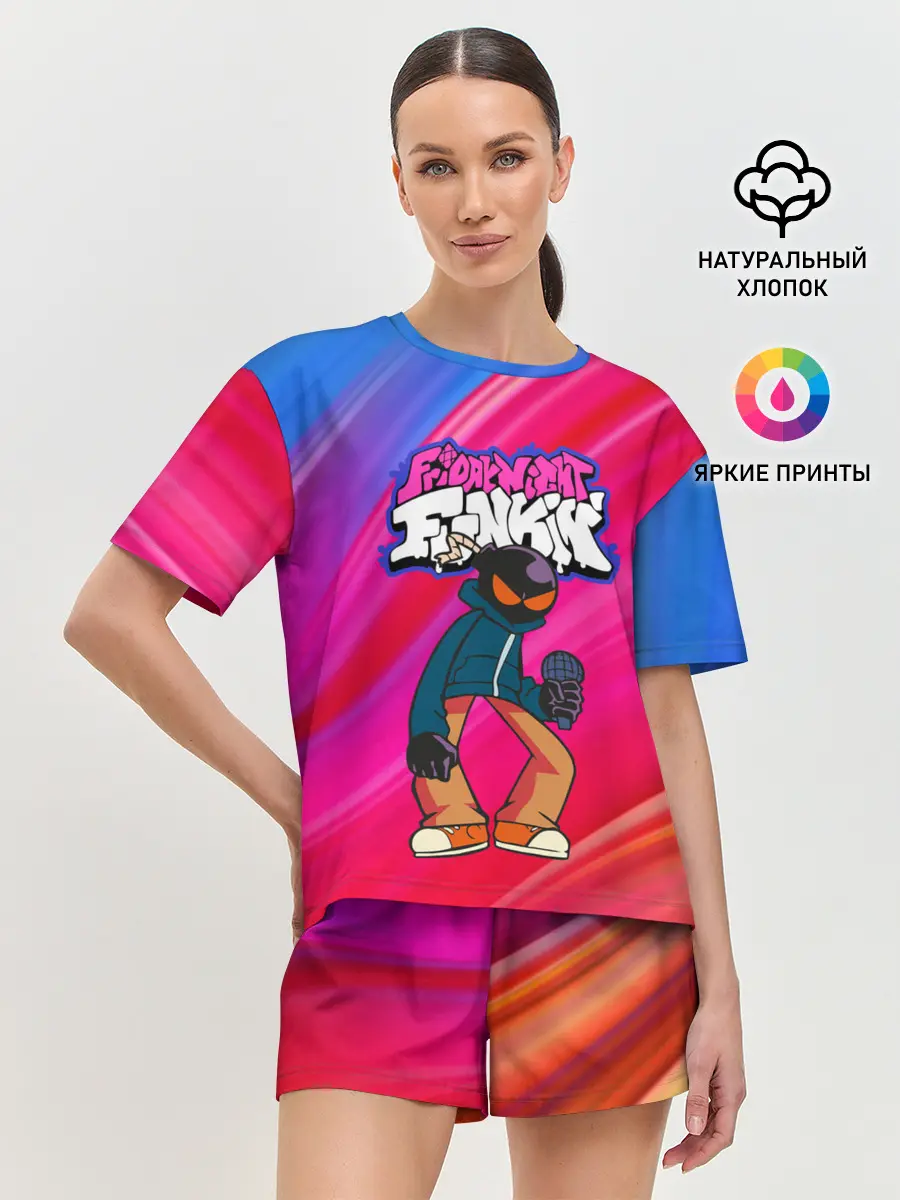 Женская пижама с шортами / Friday Night Funkin | Fnf | Bomb
