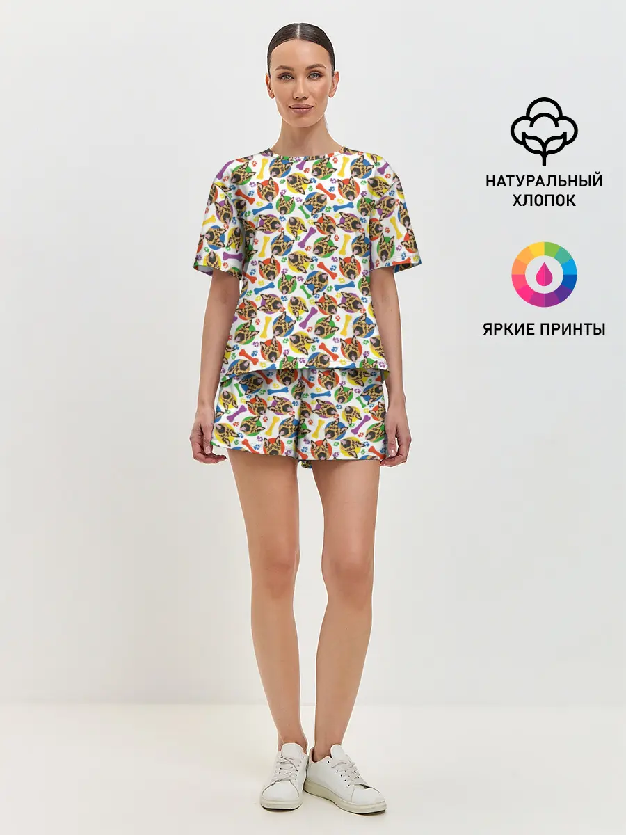 Женская пижама с шортами / Немецкая Овчарка