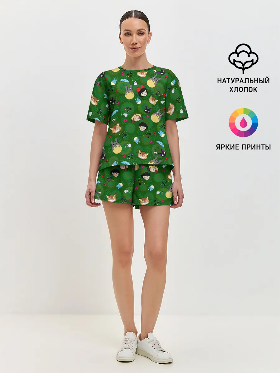 Женская пижама с шортами / Totoro&Kiki ALLSTARS
